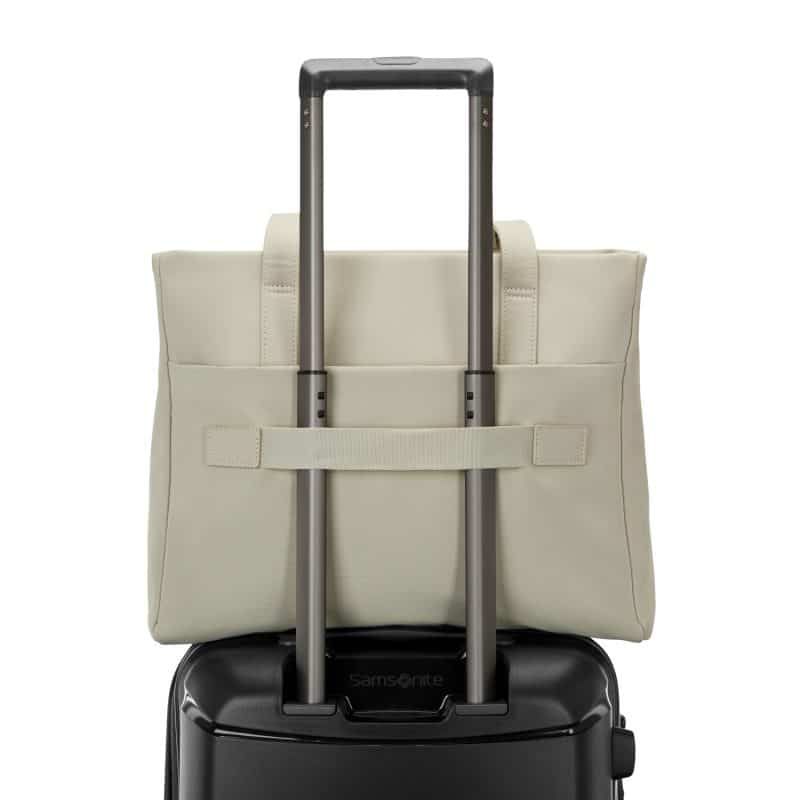 Custom Samsonite Better Than Basic Laptop Tote - Limestone with logo - 8