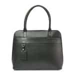 Custom Samsonite Leather Laptop Tote - Black with logo