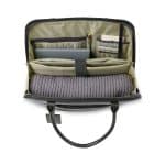 Custom Samsonite Leather Laptop Tote - Black with logo - 2