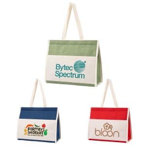 Custom Santa Cruz Textured Cooler Tote with logo