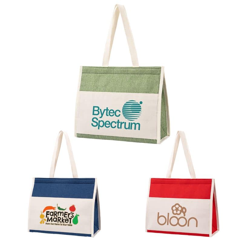 Custom Santa Cruz Textured Cooler Tote with logo
