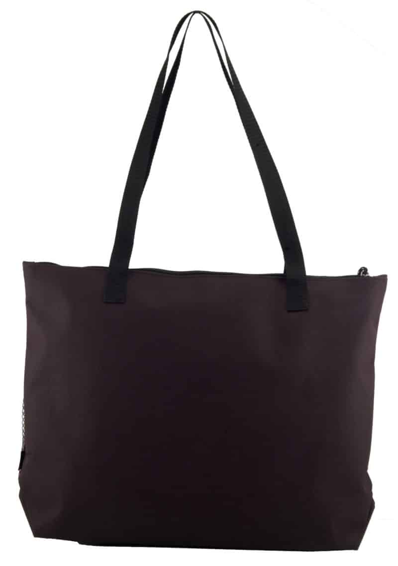 Custom Select Zippered Tote - Purple with logo - 2