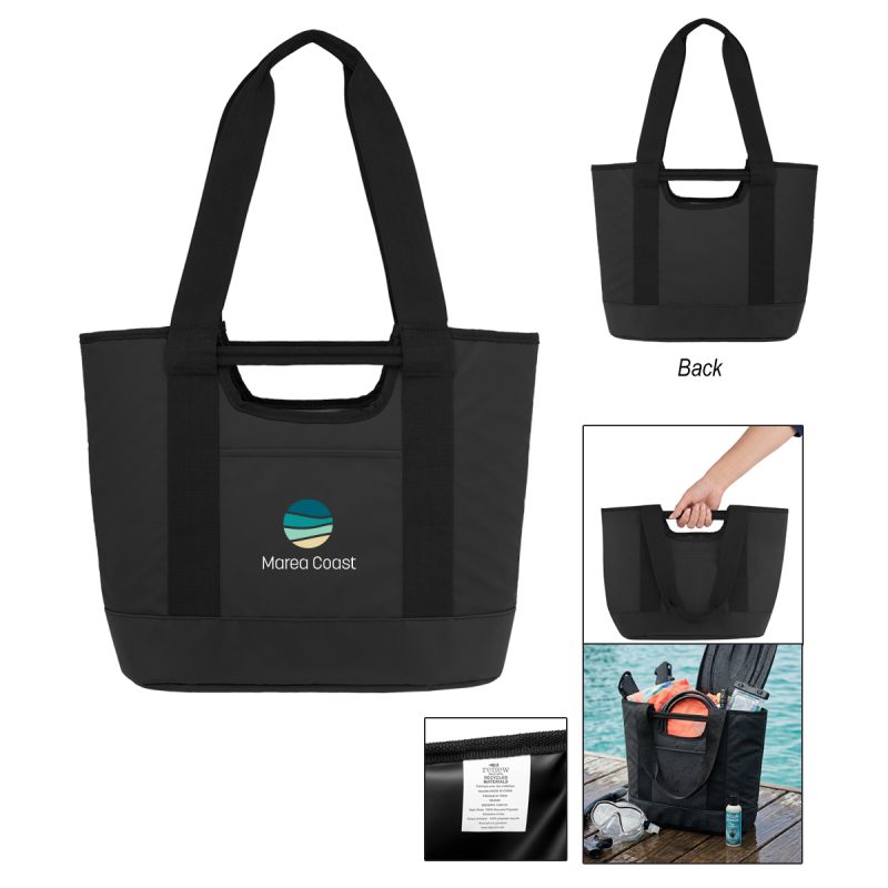 Custom Shoreline Rpet Tote Bag with logo - 3