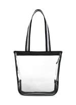 Custom Sigma Clear Zippered Tote - Clear with logo - 1