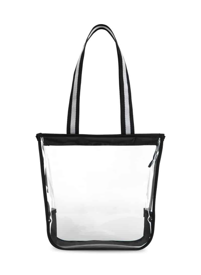 Custom Sigma Clear Zippered Tote - Clear with logo - 1