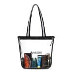 Custom Sigma Clear Zippered Tote - Clear with logo - 3