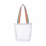 Custom Sigma Clear Zippered Tote - Rainbow with logo - 1