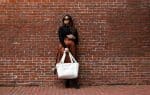 Custom Skyler rPET Work to Weekend Laptop Tote - Birch with logo - 6
