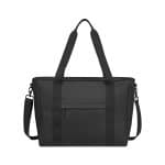 Custom Skyler rPET Work to Weekend Laptop Tote - Black with logo - 1