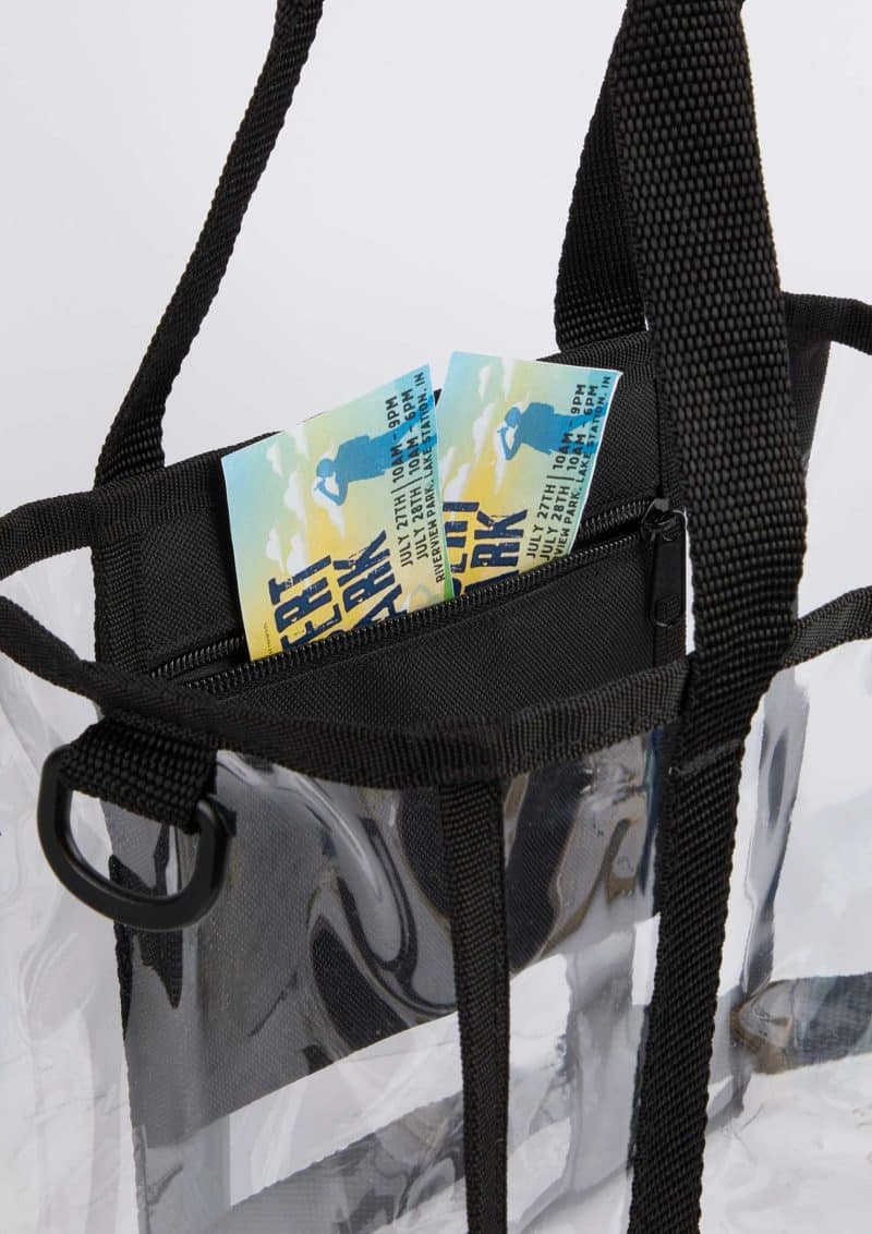 Custom Small Clear Tote with logo - 8