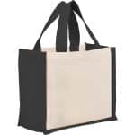 Custom Sol Recycled Cotton & Jute Gift Tote with logo - 3