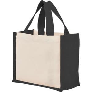 Custom Sol Recycled Cotton & Jute Gift Tote with logo