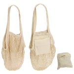 Custom Sonnet Collapsible Cotton Mesh Tote with logo - 1