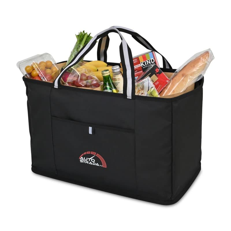 Custom Structure Utility Tote - Black with logo - 3
