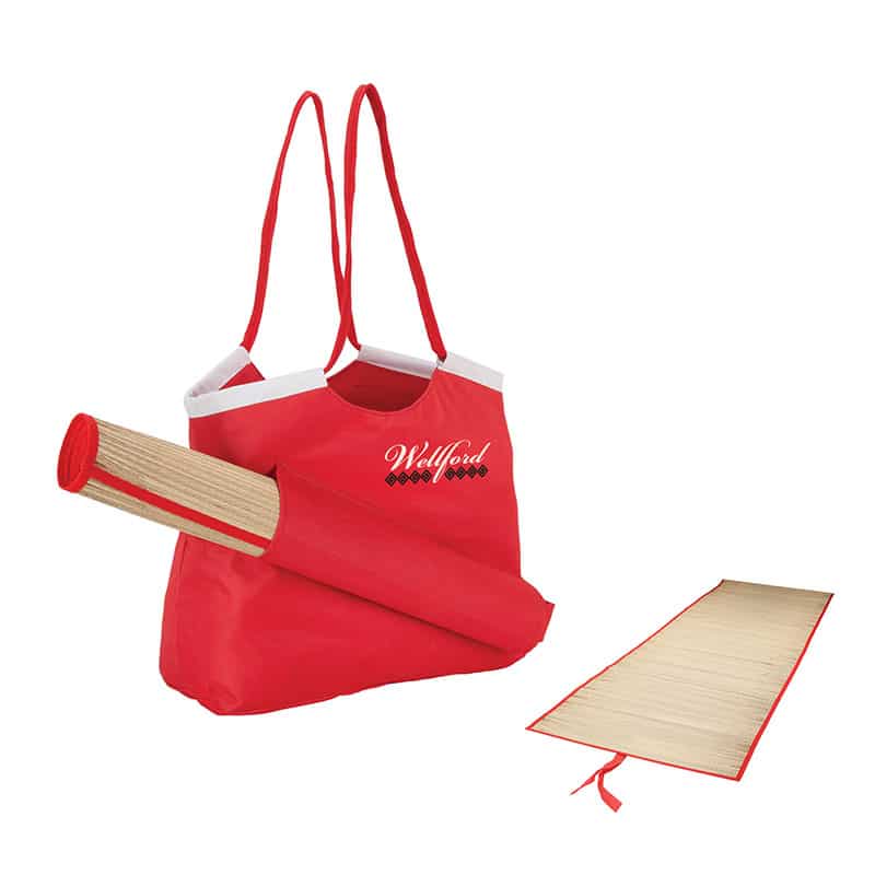 Custom Sunshine Beach Tote & Mat with logo