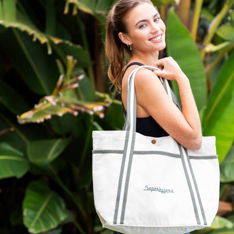 Custom The Signature Canvas Tote Bag with logo