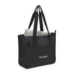 Custom Transit Laptop Tote - Black with logo - 2