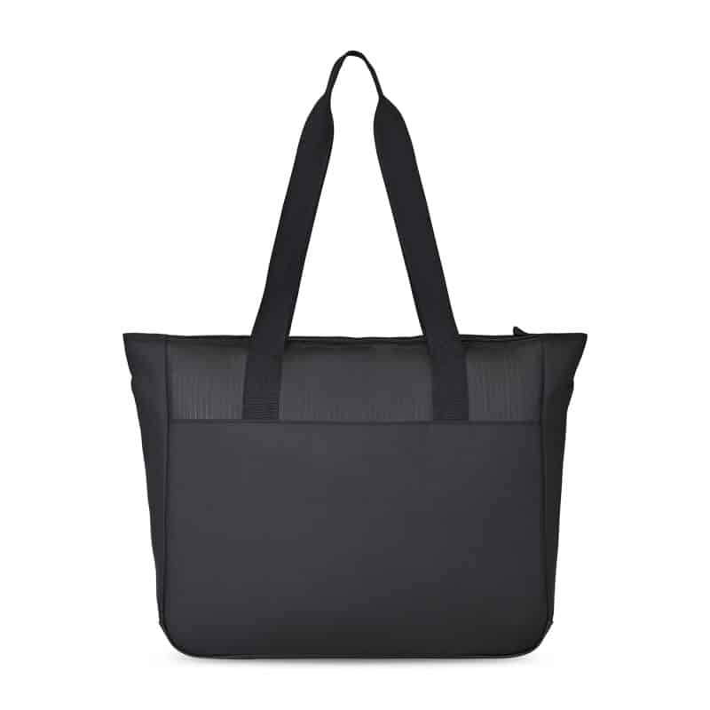 Custom Transit Laptop Tote - Black with logo - 4