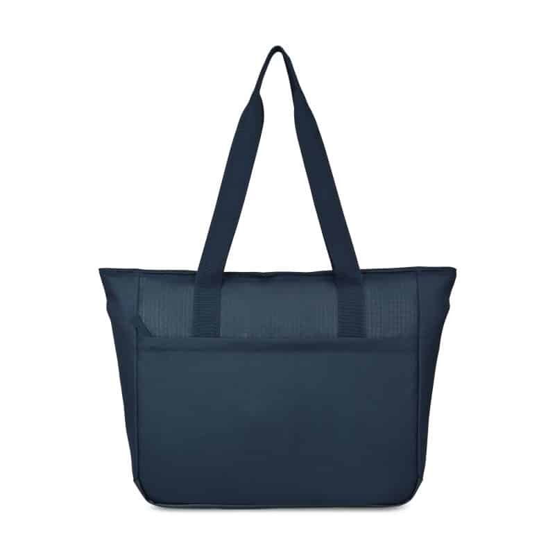 Custom Transit Laptop Tote - Navy with logo - 1