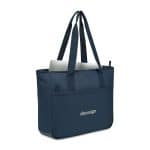 Custom Transit Laptop Tote - Navy with logo - 2