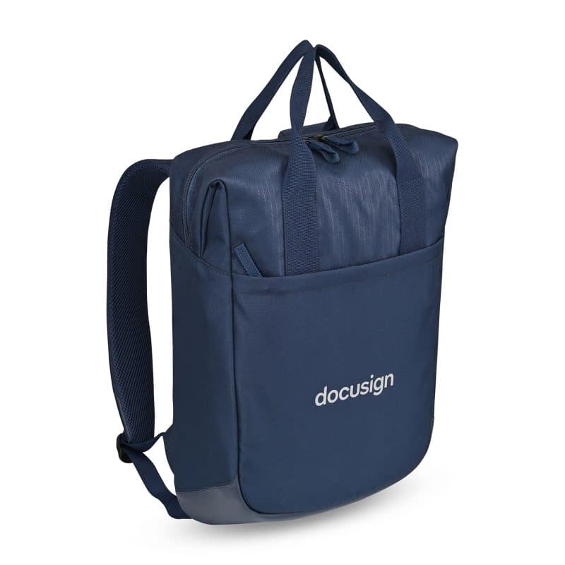 Custom Transit Laptop Totepack - Navy with logo - 2