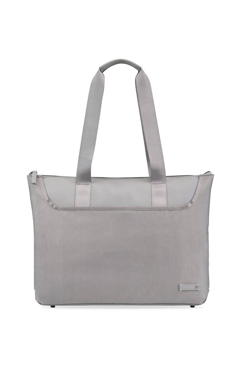 Custom Travis & Wells® Lennox Laptop Tote - Taupe with logo - 1