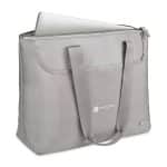 Custom Travis & Wells® Lennox Laptop Tote - Taupe with logo - 4