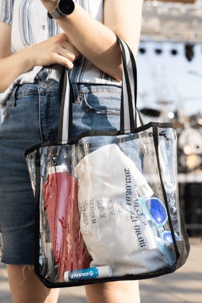 Custom University Park Clear Tote with logo - 2