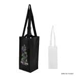 Custom Venice Rpet Non-woven Laminated Wine Bag with logo