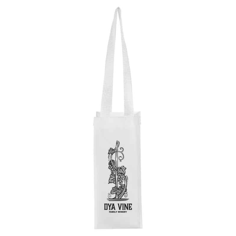 Custom Venice Rpet Non-woven Laminated Wine Bag with logo - 5