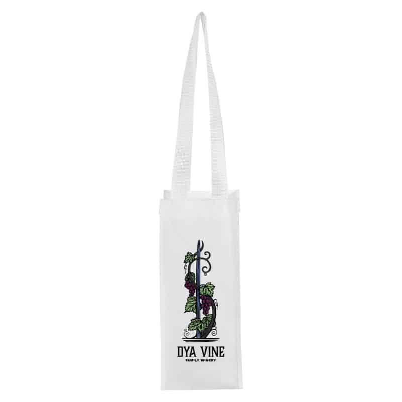 Custom Venice Rpet Non-woven Laminated Wine Bag with logo - 7