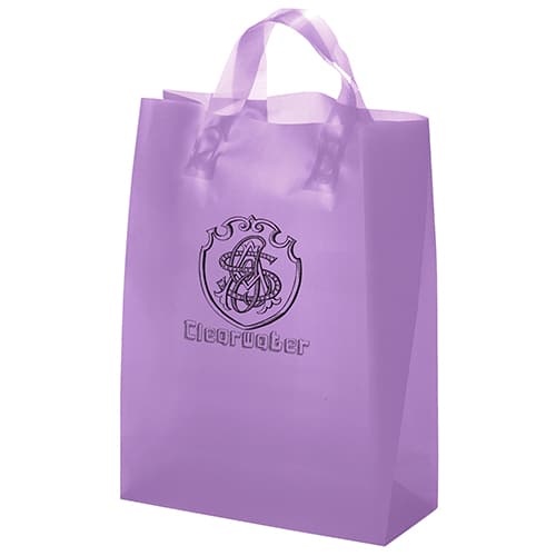 Custom Zeus - Frosted Brite Shopper Bag - Flexo Ink Print with logo - 5