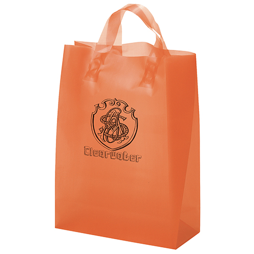 Custom Zeus - Frosted Brite Shopper Bag - Flexo Ink Print with logo - 7