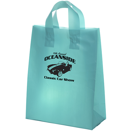 Custom Zeus - Frosted Brite Shopper Bag - Flexo Ink Print with logo - 8