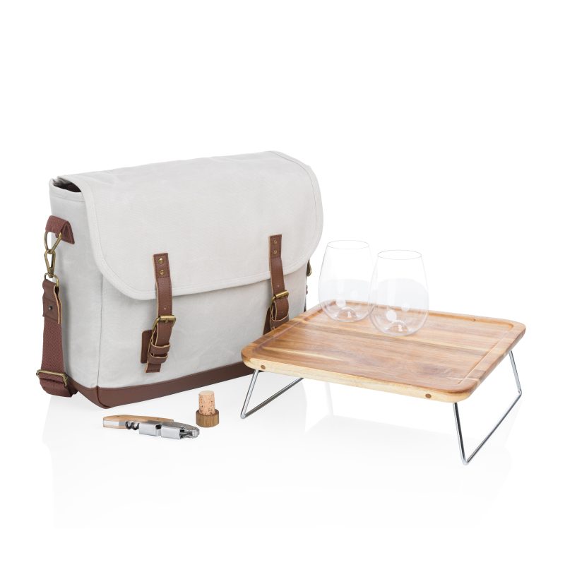 Custom Adventure Wine Tote with logo - 1