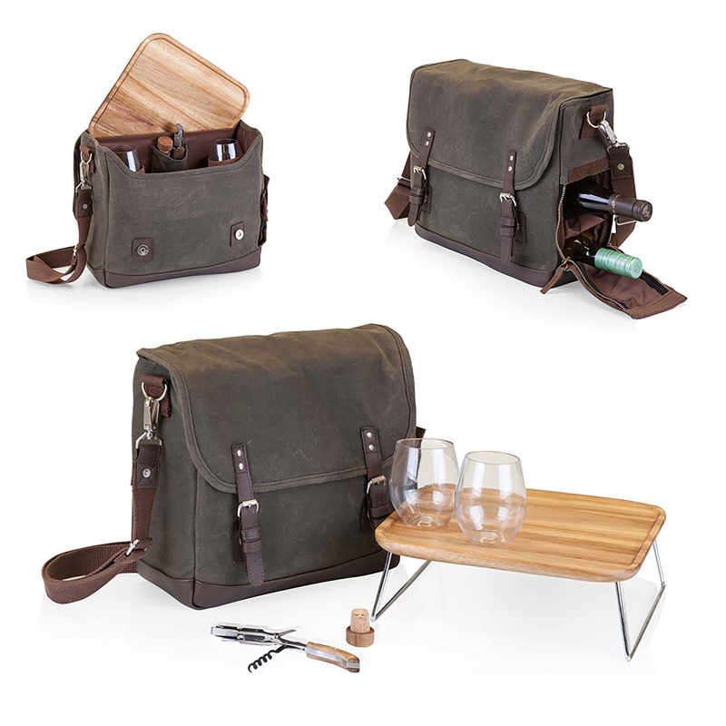 Custom Adventure Wine Tote with logo - 8