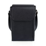 Custom Barossa Two Bottle Leatherette Wine Tote with logo - 1