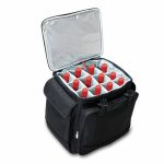 Custom Bodega Insulated 12-Bottle Wine Tote Cooler w/Removable Dividers & Wheeled Trolley with logo