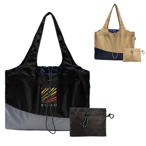 Custom Bybba Big Sur Packable Tote Bag with logo