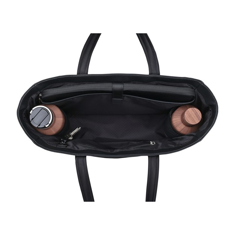 Custom CORKCICLE Commuter Laptop Tote - Black with logo - 2