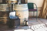 Custom Cellar 6-Bottle Insulated Wine Tote w/Removable Divider & Trolley with logo - 2