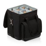 Custom Cellar Insulated Wine Tote Cooler w/Removable Divider with logo - 6