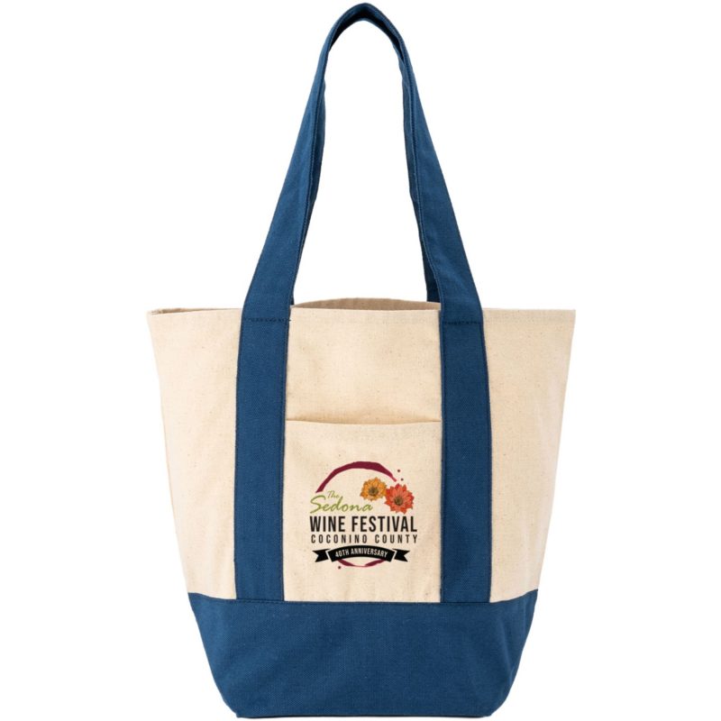 Custom Full Color Saratoga Mini Cotton Canvas Tote 12 Oz with logo - 2