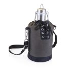 Custom Growler Tote w/64 Oz. Stainless Steel Growler with logo