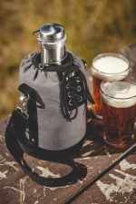 Custom Growler Tote w/64 Oz. Stainless Steel Growler with logo - 4