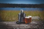 Custom Growler Tote w/64 Oz. Stainless Steel Growler with logo - 5