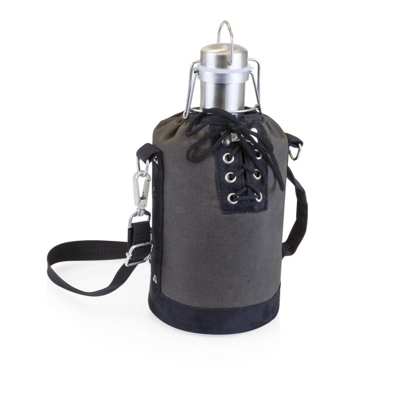 Growler-Tote-w64-Oz-Stainless-Steel-Growler-610-82 Custom Growler Tote w/64 Oz. Stainless Steel Growler with logo