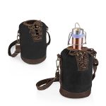 Custom Growler Tote w/64 Oz. Stainless Steel Rose Gold Growler with logo - 9