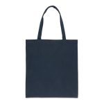 Custom Impact AWARE Recycled Cotton Tote w/Bottom 145g - Blue with logo - 1