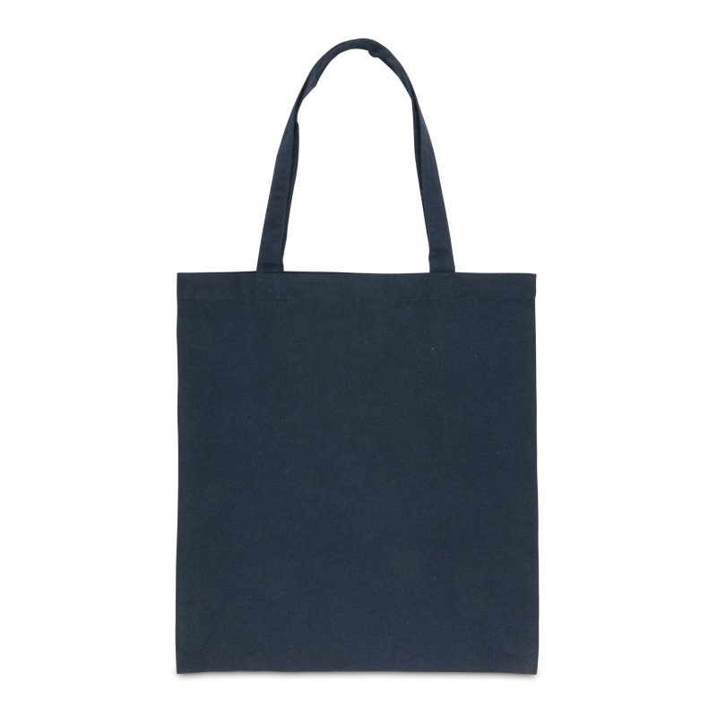 Custom Impact AWARE Recycled Cotton Tote w/Bottom 145g - Blue with logo - 1